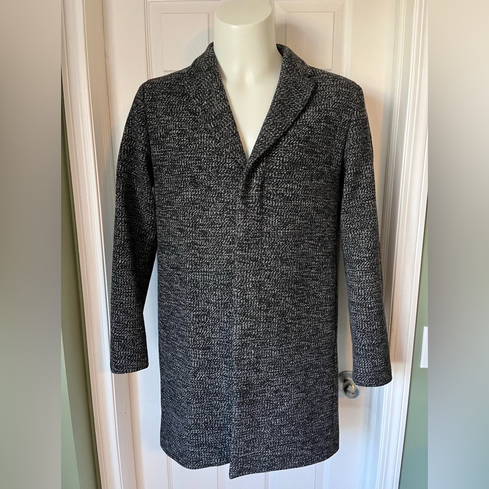 Mens Selected Homme Slhbrove Wool Top Coat Size Large EUC - Picture 4 of 13
